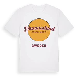 Johanneslund cirkel t-shirt – ekologisk bomull t-shirt från Pinshirt
