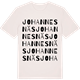 Vintage White t-shirt med Johannesnäs ordlek t-shirt