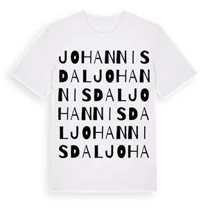 Johannisdal ordlek t-shirt – ekologisk bomull t-shirt från Pinshirt