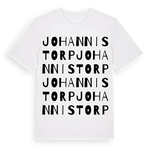 Johannistorp ordlek t-shirt – ekologisk bomull t-shirt från Pinshirt