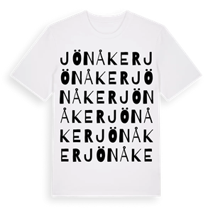 Jönåker ordlek t-shirt – ekologisk bomull t-shirt från Pinshirt
