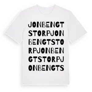 Jonbengtstorp ordlek t-shirt – ekologisk bomull t-shirt från Pinshirt