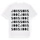 White t-shirt med Jonssons udde ordlek t-shirt