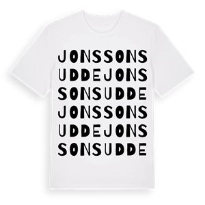 Jonssons udde ordlek t-shirt – ekologisk bomull t-shirt från Pinshirt