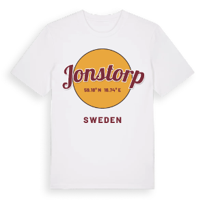 Jonstorp cirkel t-shirt – ekologisk bomull t-shirt från Pinshirt