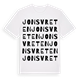 White t-shirt med Jonsvreten ordlek t-shirt