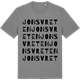 Mid Heather Gray t-shirt med Jonsvreten ordlek t-shirt