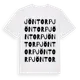 White t-shirt med Jöntorp ordlek t-shirt