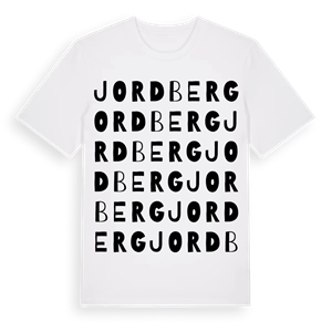 Jordberg ordlek t-shirt – ekologisk bomull t-shirt från Pinshirt