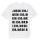 White t-shirt med Jordbro ordlek t-shirt