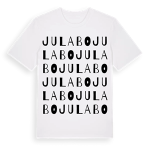 Julabo ordlek t-shirt – ekologisk bomull t-shirt från Pinshirt