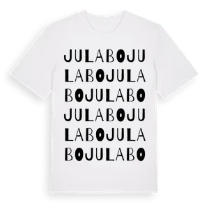 Julabo ordlek t-shirt – ekologisk bomull t-shirt från Pinshirt