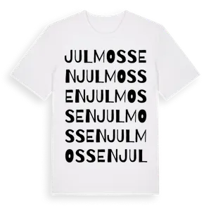 Julmossen ordlek t-shirt – ekologisk bomull t-shirt från Pinshirt