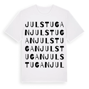 Julstugan ordlek t-shirt – ekologisk bomull t-shirt från Pinshirt