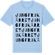 Blue Soul t-shirt med Jungfrukärret ordlek t-shirt