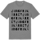 Mid Heather Gray t-shirt med Jungfrukärret ordlek t-shirt