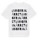 White t-shirt med Jungfrukärret ordlek t-shirt