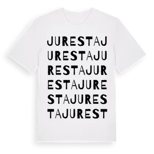 Juresta ordlek t-shirt – ekologisk bomull t-shirt från Pinshirt