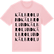 Pink Cotton t-shirt med Kälbrolund ordlek t-shirt