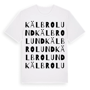 Kälbrolund ordlek t-shirt – ekologisk bomull t-shirt från Pinshirt