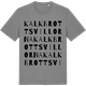 Mid Heather Gray t-shirt med Kalkbrottsvillorna ordlek t-shirt