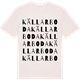 Vintage White t-shirt med Källarboda ordlek t-shirt