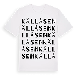 Källåsen ordlek t-shirt – ekologisk bomull t-shirt från Pinshirt