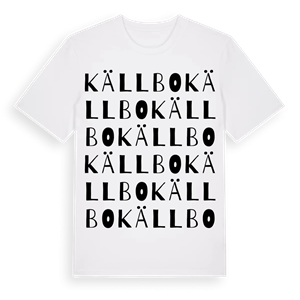 Källbo ordlek t-shirt – ekologisk bomull t-shirt från Pinshirt