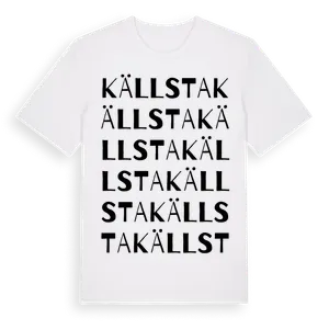 Källsta ordlek t-shirt – ekologisk bomull t-shirt från Pinshirt