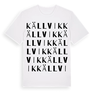 Källvik ordlek t-shirt – ekologisk bomull t-shirt från Pinshirt