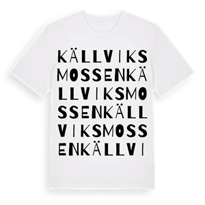 Källviksmossen ordlek t-shirt – ekologisk bomull t-shirt från Pinshirt