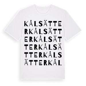 Kålsätter ordlek t-shirt – ekologisk bomull t-shirt från Pinshirt