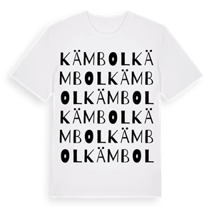 Kämbol ordlek t-shirt – ekologisk bomull t-shirt från Pinshirt