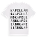 White t-shirt med Kapelläng ordlek t-shirt