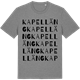 Mid Heather Gray t-shirt med Kapelläng ordlek t-shirt