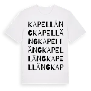 Kapelläng ordlek t-shirt – ekologisk bomull t-shirt från Pinshirt