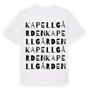Kapellgården ordlek t-shirt – ekologisk bomull t-shirt från Pinshirt