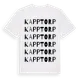 White t-shirt med Kapptorp ordlek t-shirt