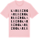 Pink Cotton t-shirt med Karlberg ordlek t-shirt