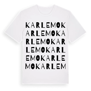 Karlemo ordlek t-shirt – ekologisk bomull t-shirt från Pinshirt