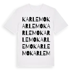 Karlemo ordlek t-shirt – ekologisk bomull t-shirt från Pinshirt