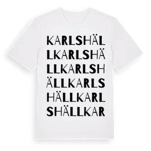 Karlshäll ordlek t-shirt – ekologisk bomull t-shirt från Pinshirt