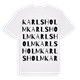 Karlsholm ordlek t-shirt