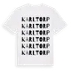 White t-shirt med Karltorp ordlek t-shirt