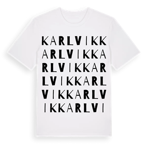 Karlvik ordlek t-shirt – ekologisk bomull t-shirt från Pinshirt