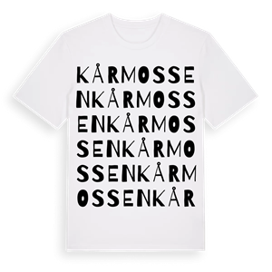Kårmossen ordlek t-shirt – ekologisk bomull t-shirt från Pinshirt