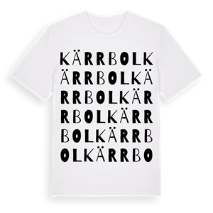 Kärrbol ordlek t-shirt – ekologisk bomull t-shirt från Pinshirt