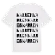 White t-shirt med Karren ordlek t-shirt