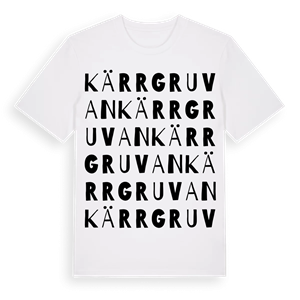 Kärrgruvan ordlek t-shirt – ekologisk bomull t-shirt från Pinshirt