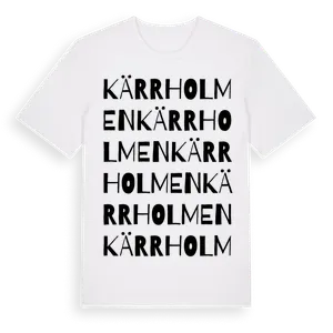 Kärrholmen ordlek t-shirt – ekologisk bomull t-shirt från Pinshirt